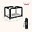 Dream On Me Zoom Portable Playard in Black, Lightweight, Packable and Easy Setup Baby Playard, Breathable Mesh Sides and Soft Fabric - Comes with a Removable Padded Mat
