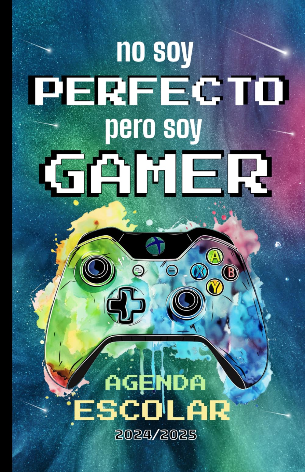 Agenda Escolar 2024-2025 Día por Página: Estudiante de primaria y secundaria, planificador, gamer, a5