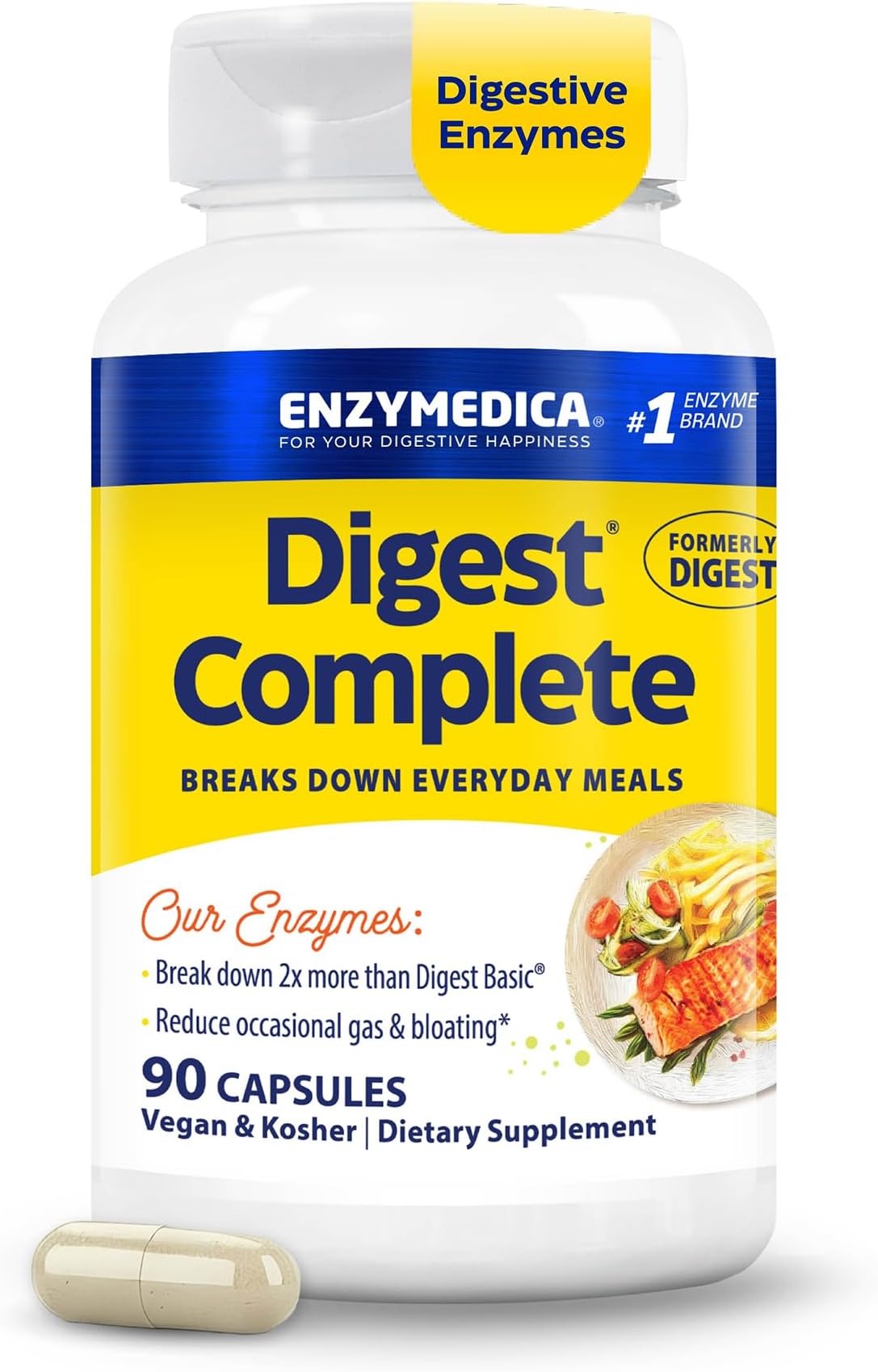Enzymedica - Digest, Complete Digestive Enzyme Formula, 90 Capsules