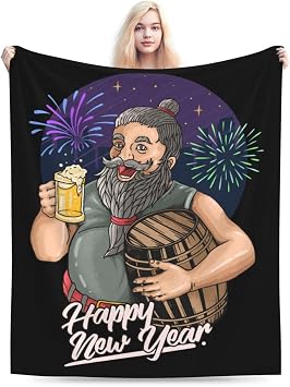 Cool Handsome Guy Throw Blanket for Couch 40"x30" Super Soft Cozy Flannel Bed Blanket Cute Blankets