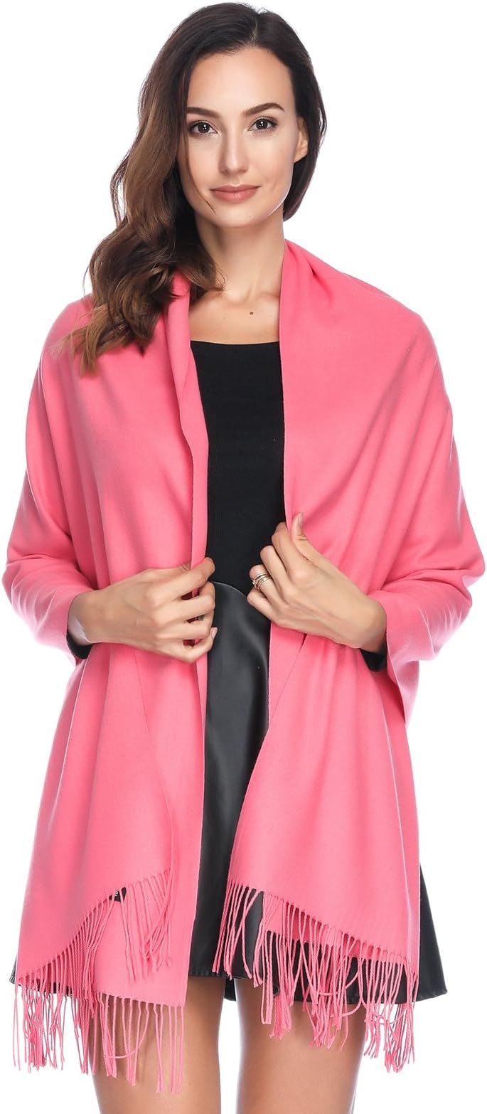 HOYAYOCashmere Pashmina Shawls and Wraps Scarf(20+Colors Available)