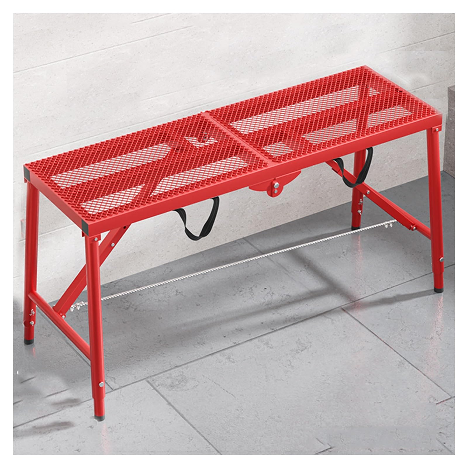 Sgabello Pieghevole In Acciaio Al Carbonio For, Banco Da Lavoro Di Sollevamento, Impalcatura Portatile, For La Decorazione Della Casa, Articoli Di Sollevamento, Pittura Murale, Ingegneria(120x30cm)