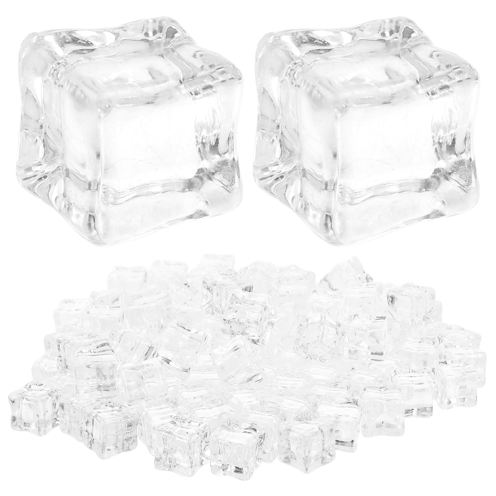 Faux glaçons acrylique transparents pour éviter l'eau des vases sur vos tables