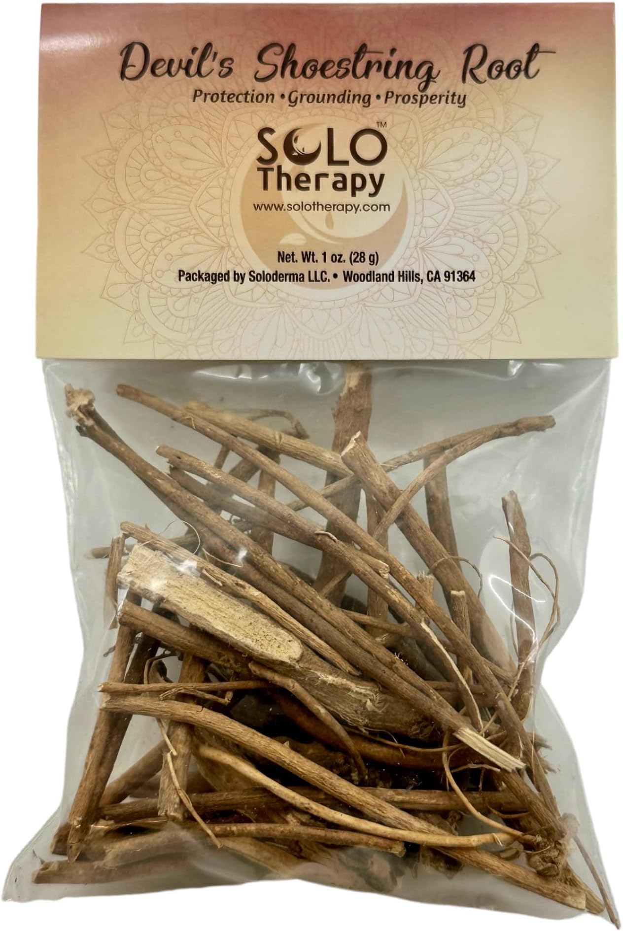 Solo Therapy Devil's Shoestring Root - 28 Grams, Devils Shoe String Herb, Devil's Shoestring Herb, Love, Protection (Devil's Shoestring Root)