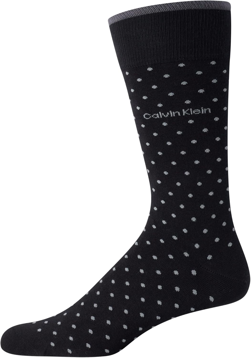 Calvin Klein Mens Crew Socks - Soft Cotton Blend Cushioned Comfort Mens Dress Socks for Work and Casual Wear - Image 3