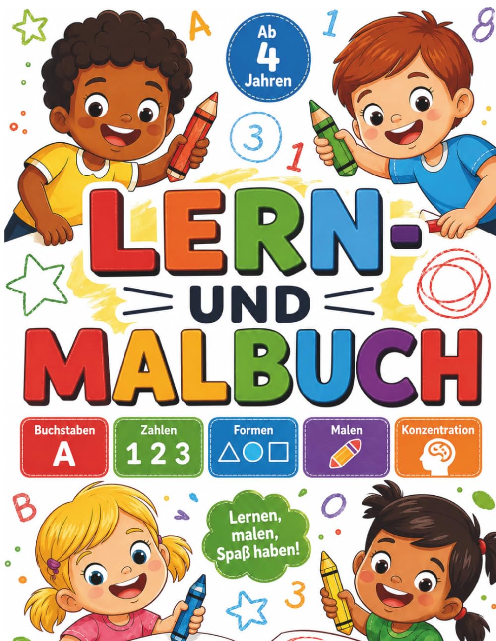 Das Lern- und Malbuch für Vorschulkinder