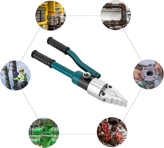 Hydraulic Crimping Tool, YQ-30 Hydraulic 8T Splitter Expander Stretch Plier Separator Manual Tool for Pipeline Repair, Construction(Black)
