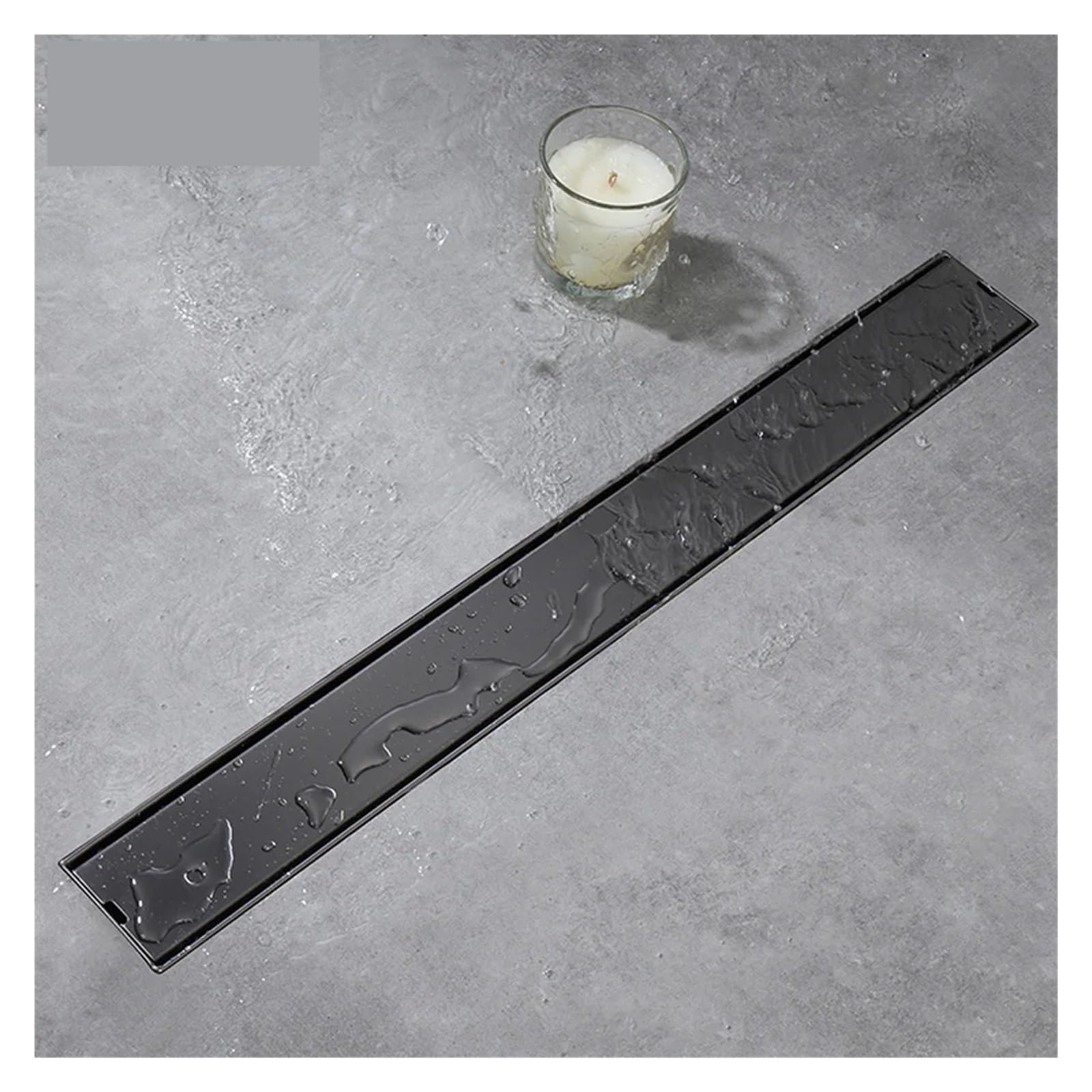 Desagüe Lineal para Ducha Accesorios de baño Oro Pulido, Drenaje Suelo, Ducha Lineal, Inserto azulejo Acero Inoxidable 304, 60/80/90CM(Brushed Gold 1000mm)