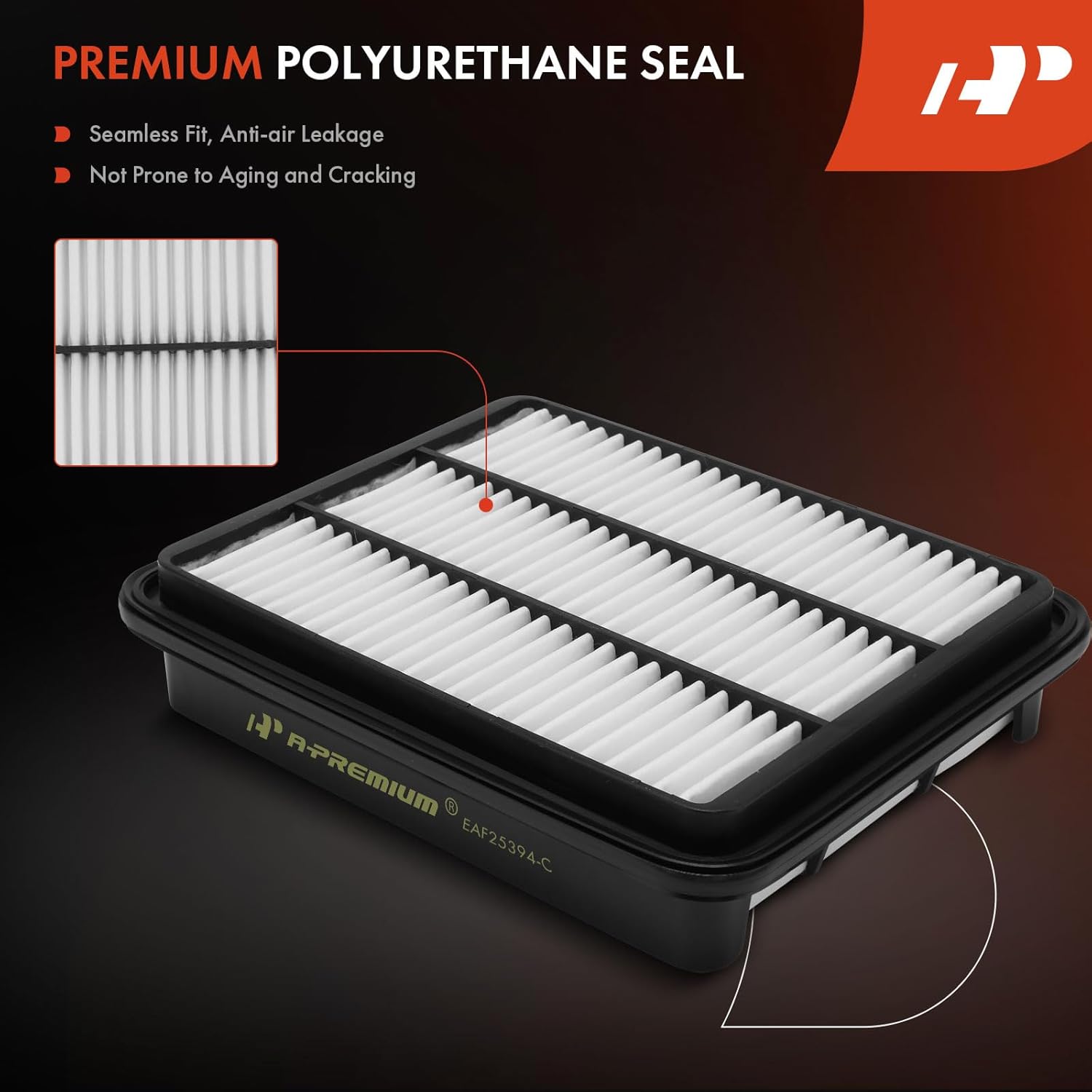 A-Premium Engine Air Filter Compatible with Kia Amanti 2004-2006 & Hyundai XG300 2001-2001, XG350 2002-2005, 3.0L 3.5L, Replace# 2811339000