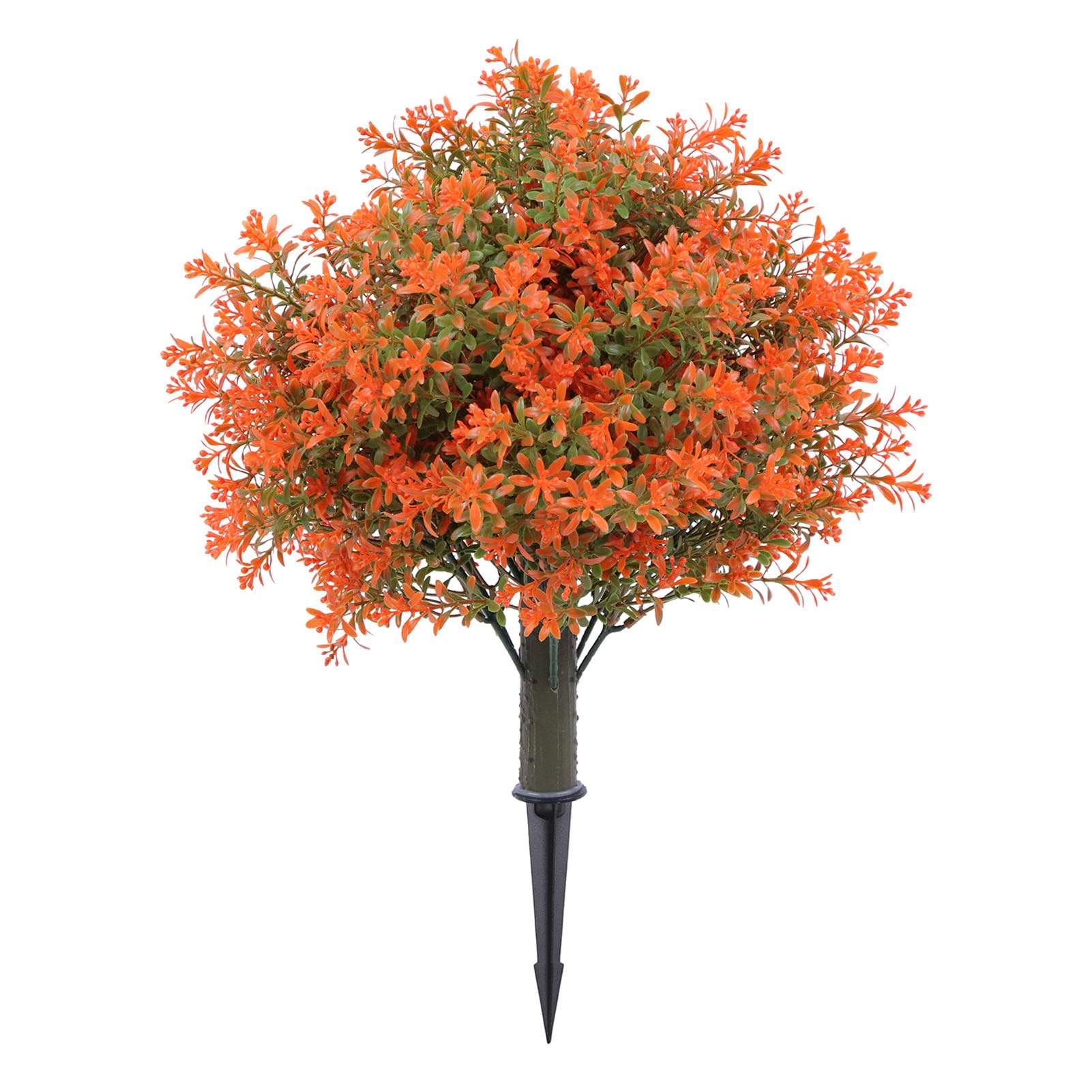 Sztuczne Topiary Drzew Kulistych 19,69 Cala Zestaw 2 żywych Sztucznych Krzewów z Kolcami Naziemnymi do Patio w Ogrodzie