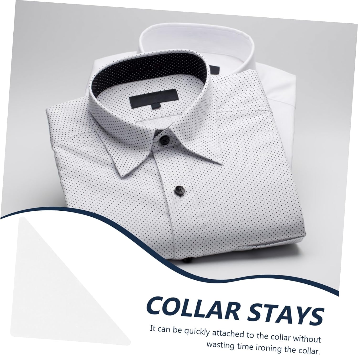 360pcs Collar Stays for Men Adhesive Collar Support for Dress Shirts Crisp and Stylish Non- Design for Formal Wear