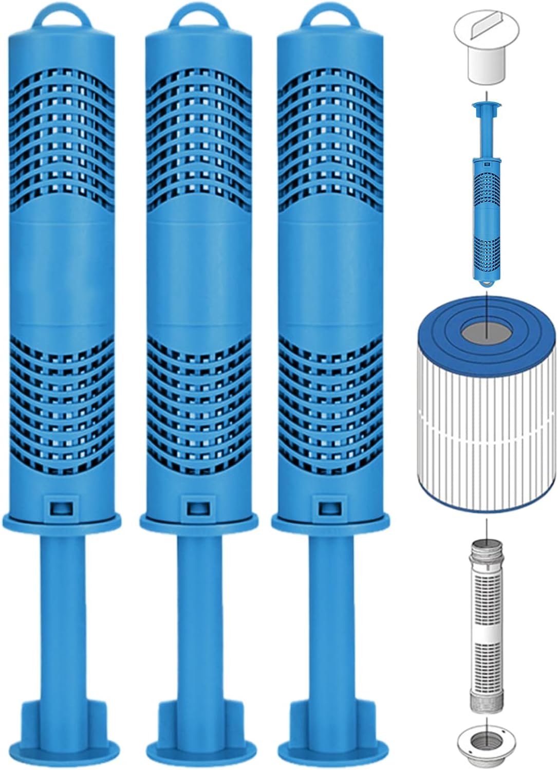 Sources Spa Salt Cartridge, Spa Bath Mineral Rod, Automatic Function for Fresh Water Systems Indoor Outdoor Bathtub