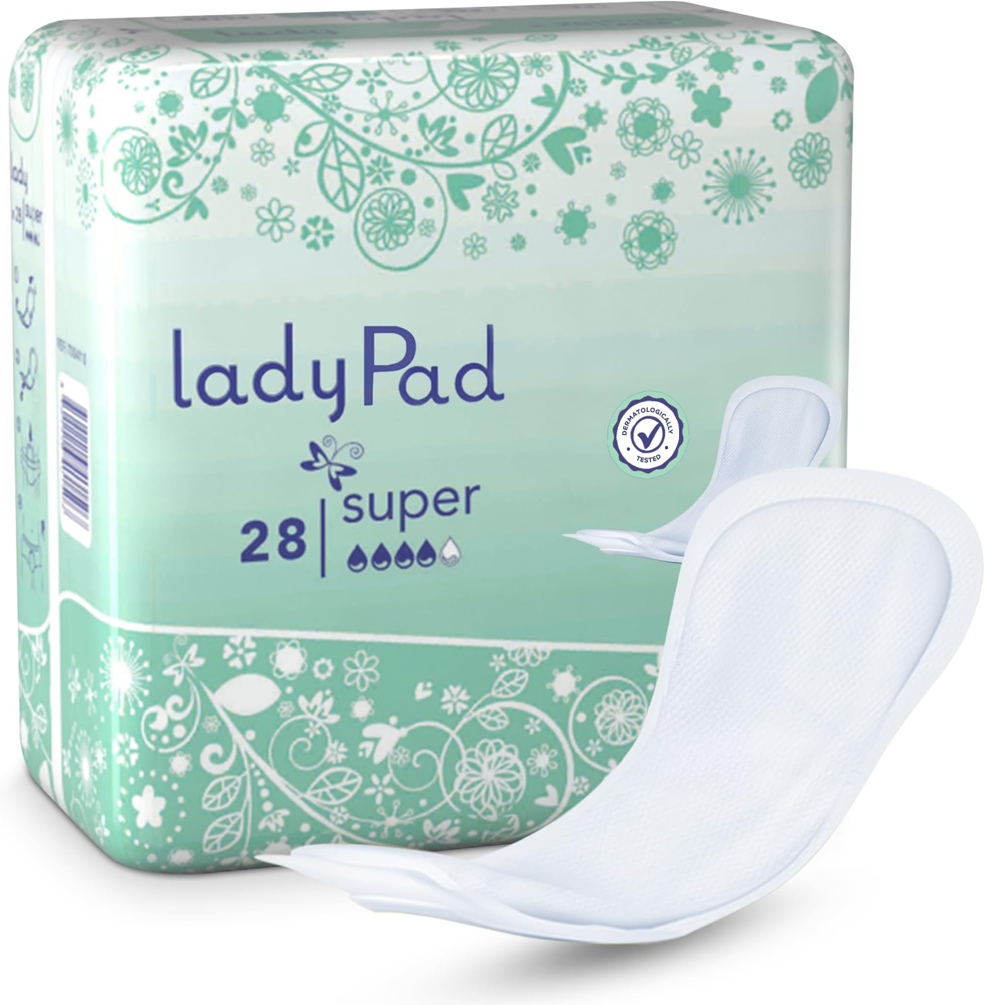 28 x Incontinence Pads Women with Adhesive Strip | Pads for Women | Sanitary Pads | Maternity Pads | Super Absorbent & Soft and Discreet | Bladder Weakness Pads Women (1 Pack of 28)