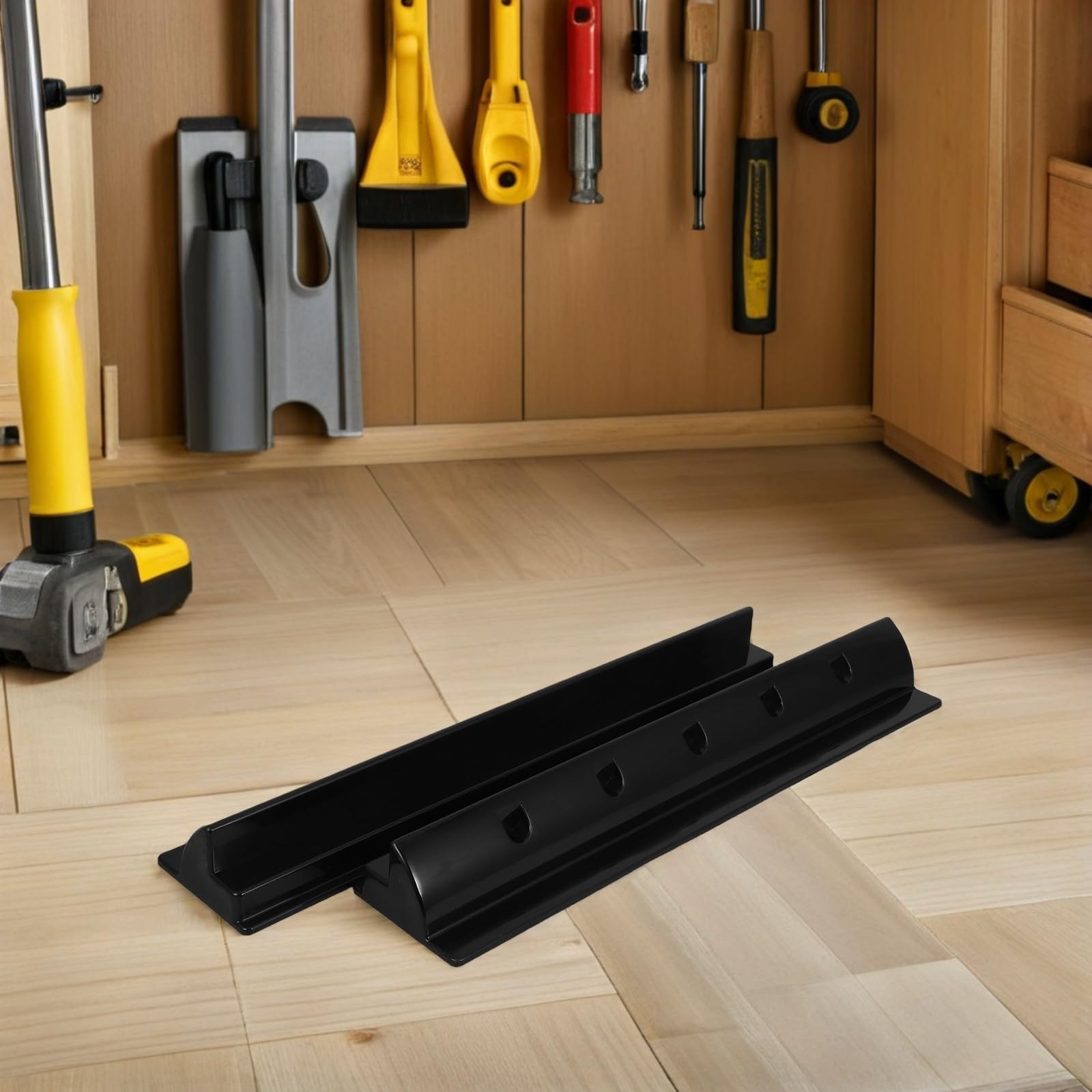 2 Pezzi Supporto per Pannelli Solari per Tetto Rv in ABS Nero