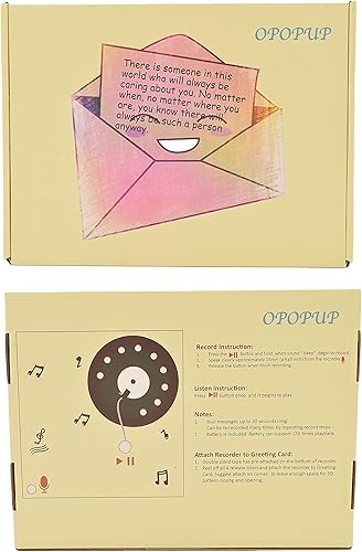 Miniatura 6 de OPOPUP Tarjeta de felicitación grabable, tarjeta desplegable de avión para todas las ocasiones feliz cumpleaños, graduación, felicitaciones,