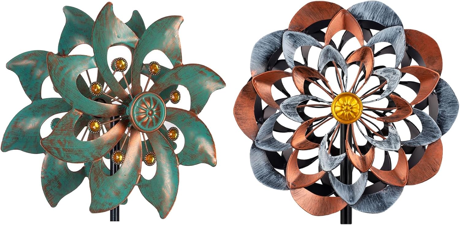 VEWOGARDEN Garden Wind Spinners+Kinetic Wind Sculptures for Yard Garden Lawn Patio Decorations