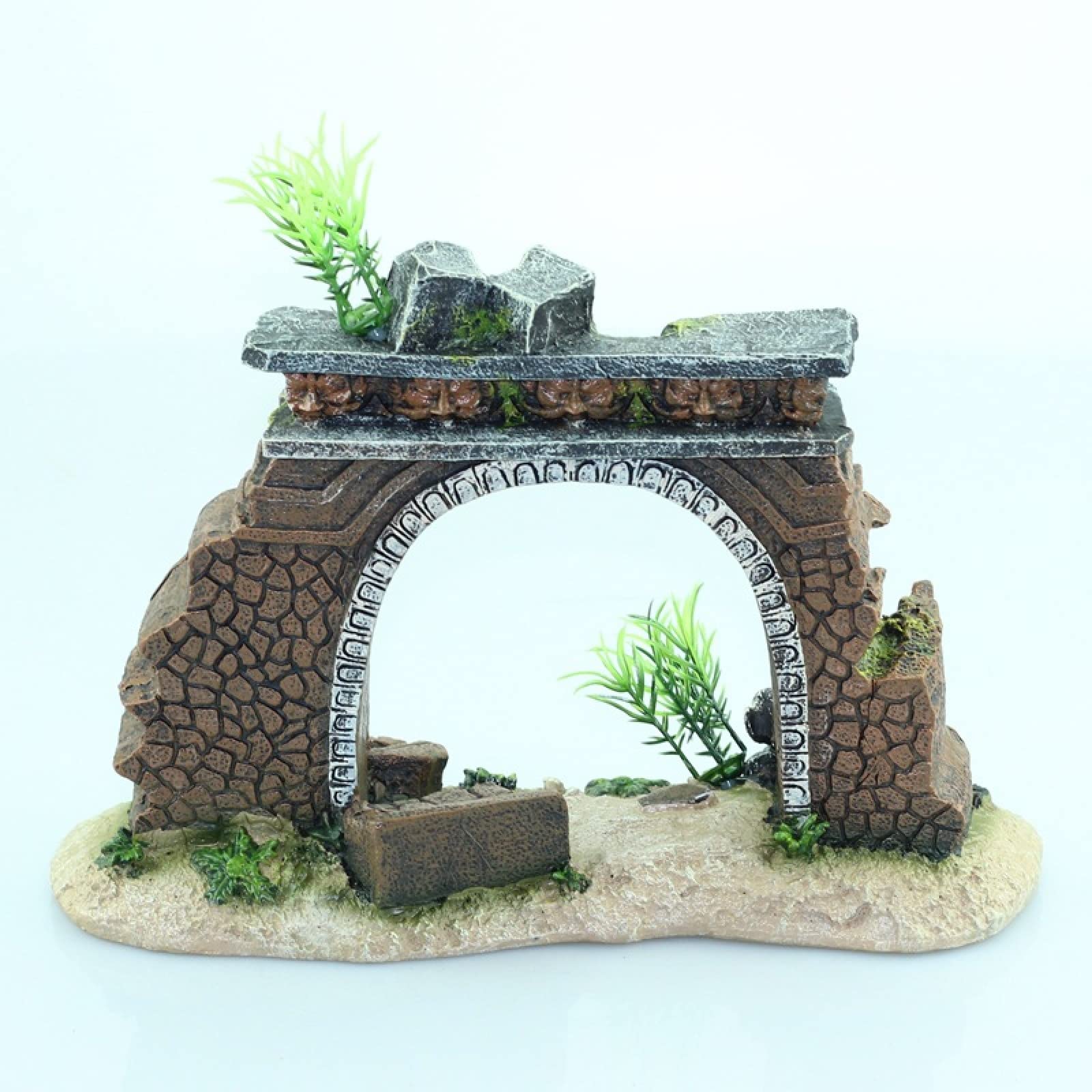 Decorazioni Acquario Arredamento Acquario Arredi Per Acquario 25 * 9 Cm Acquario Creativo Paesaggistica Per Acquario, Arco Della Porta, Simulazione Del Castello Con Vista Acquatica, Arco Della Porta,
