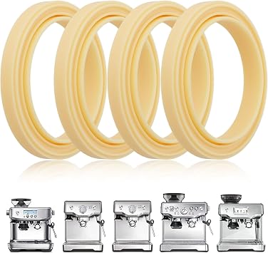 Coffee Machine Seal Set 4 Pack Silicone Gaskets for Breville Sage