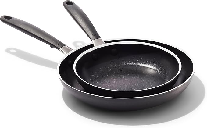OXO Nonstick 8” and 10” Frying Pan Set, PFAS-Free Ceramic
