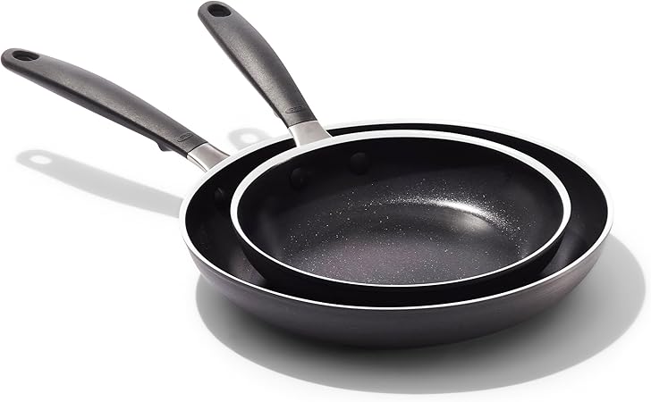 OXO Nonstick 8” and 10” Frying Pan Set, PFAS-Free Ceramic