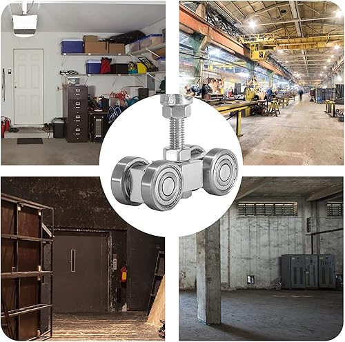 Miniatura 4 de Rodillos de montaje de carretilla silenciosa de 4 ruedas, conjunto de carro de cuatro rodamientos para 1-58 pulgadas de ancho y todos los canales de