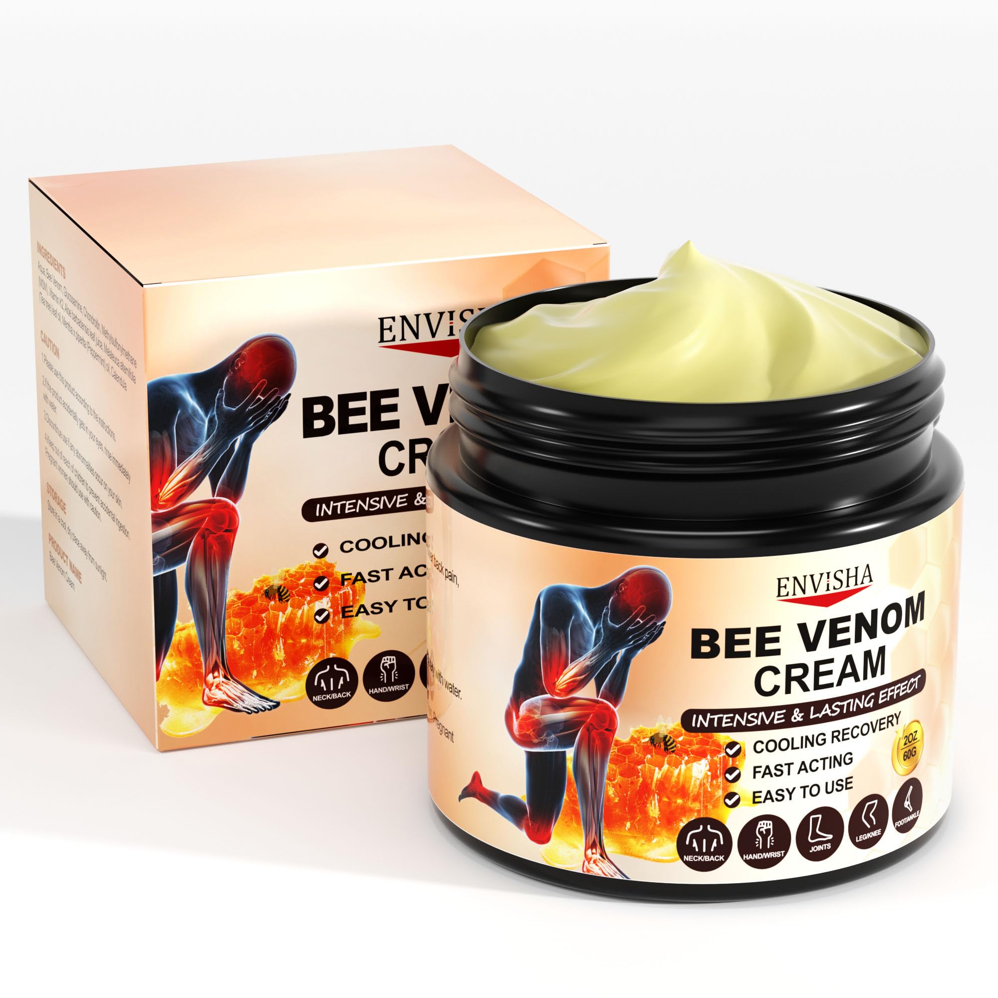 Amazon.com : ENVISHA Bee Venom Joint Cream, Bee Venom Joint and