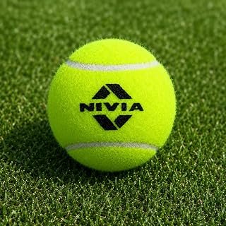 NIVIA Heavy Tennis Ball, Yellow, Durable Felt, Excellent Bounce, for All Court Surfaces, Ideal for All Skill Levels
