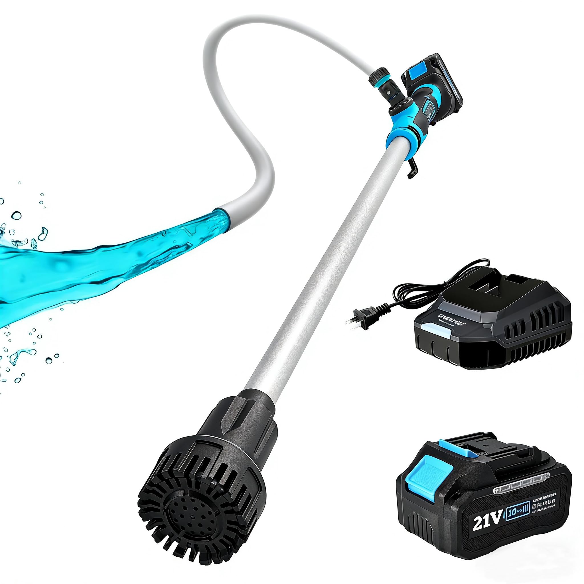 Gwanzi Cordless Stick Water Transfer Pump with Battery