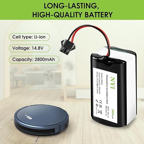 Miniatura 2 de NYI Batería de repuesto con herramientas compatible con Eufy RoboVac 11 11C 11S Plus 11S MAX 12 15C 15C MAX 15T 25C 30C G10 Hybrid G30 Edge R500