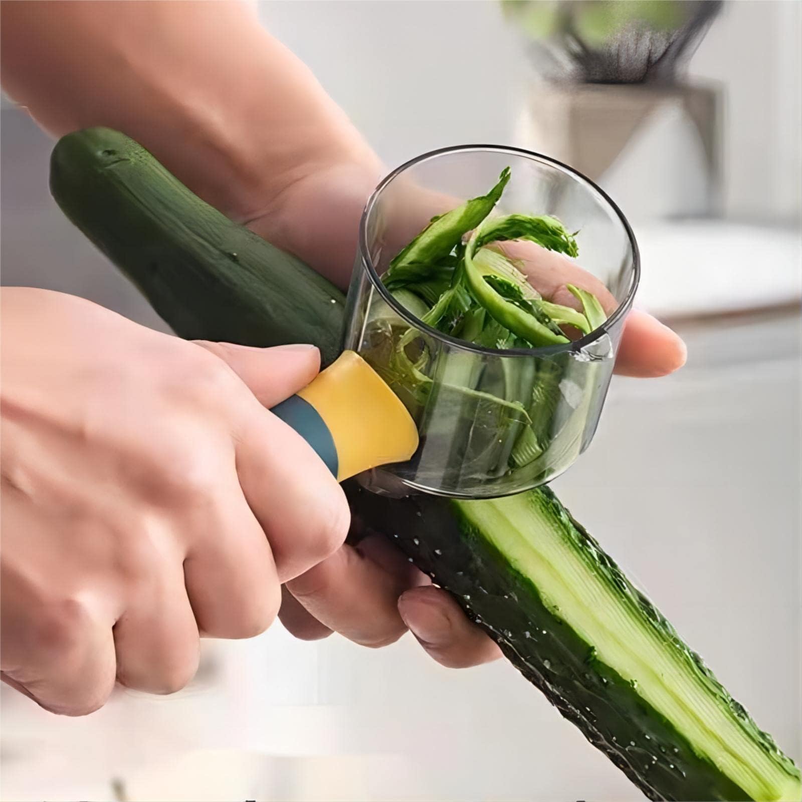 Sponsored Ad – Vegetable Peeler With Container - Stainless Steel Peeler for Potato, Carrot, Cucumber, Apple, Orange, Lemon, Mango and Other Fruits and Veggies