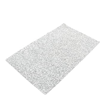 Ipetboom 1pc Nail Table Mat Manicure Nail Mat Rhinestone Colored Nail Pads for Table Nail Mat Nail Desk Mat Nail Table Cushion Shiny Nail Pad Resin Silver