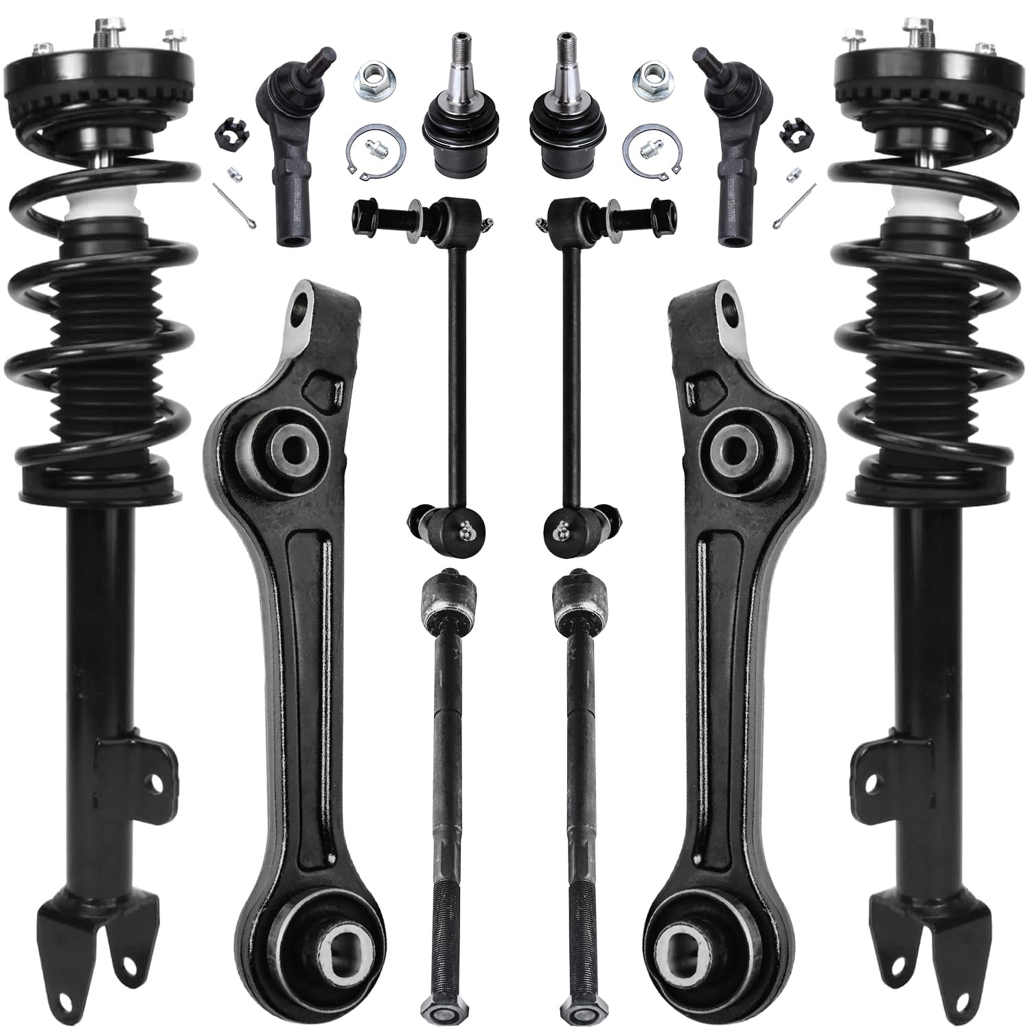 Detroit Axle - Front Struts Suspension Kit for Dodge Challenger Charger