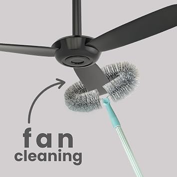 VIGAR Grey and Turquoise Dust Brush, Mediano