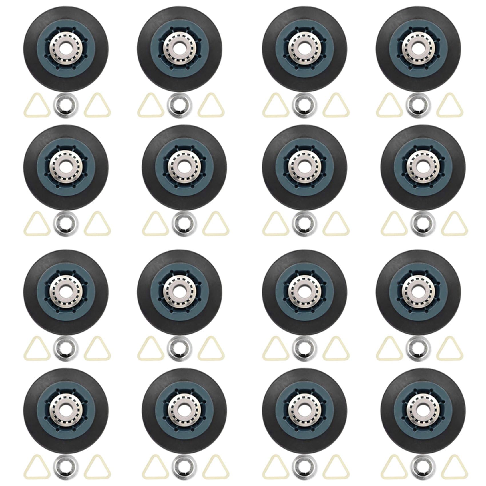 Hndhbfgrt 16Pack W10314173 Dryer Drum Roller Replacement for Dryer Compatible with WPW10314173 Roller Drum Support Kit Dryer Parts