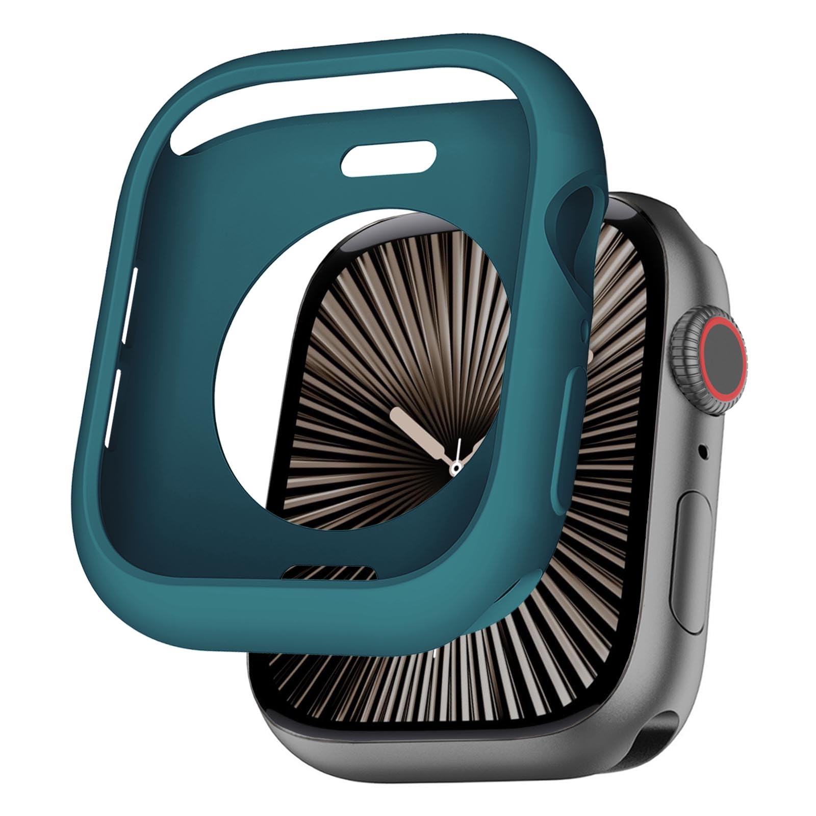 BOTOMALL Compatible with Apple Watch Bumper Case 40mm Series 6/5/4, SE 3/2/1 Soft Flexible TPU Thin Lightweight Protective Cover for iWatch [NO Front