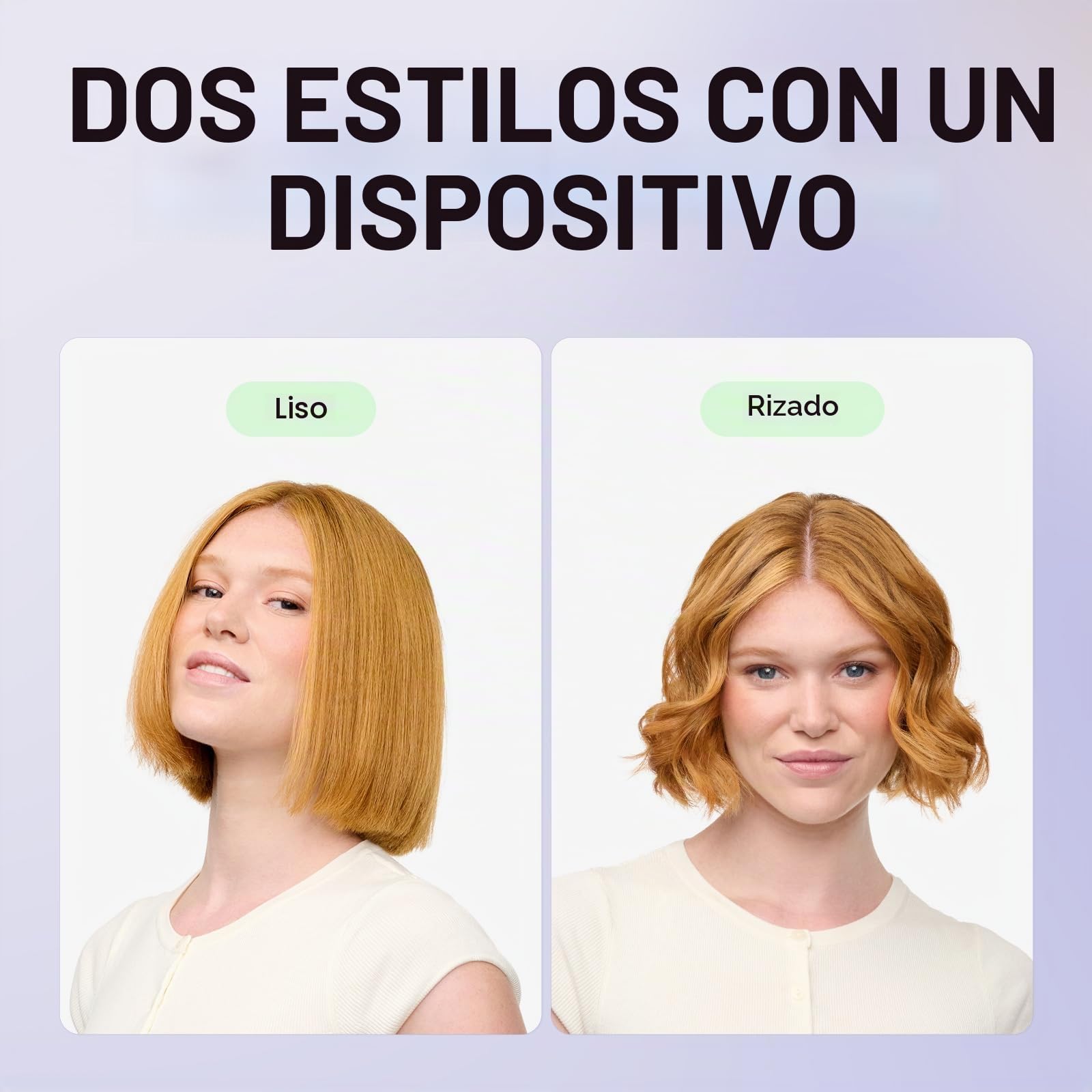 Wavytalk Cool Curl Pencil Planchas del Pelo, Rizador Pelo Ondas y Mini Plancha Pelo 3 en 1 con Aire Frío 360°, Para Cabello Corto, Flequillo, Raíces y Rizos