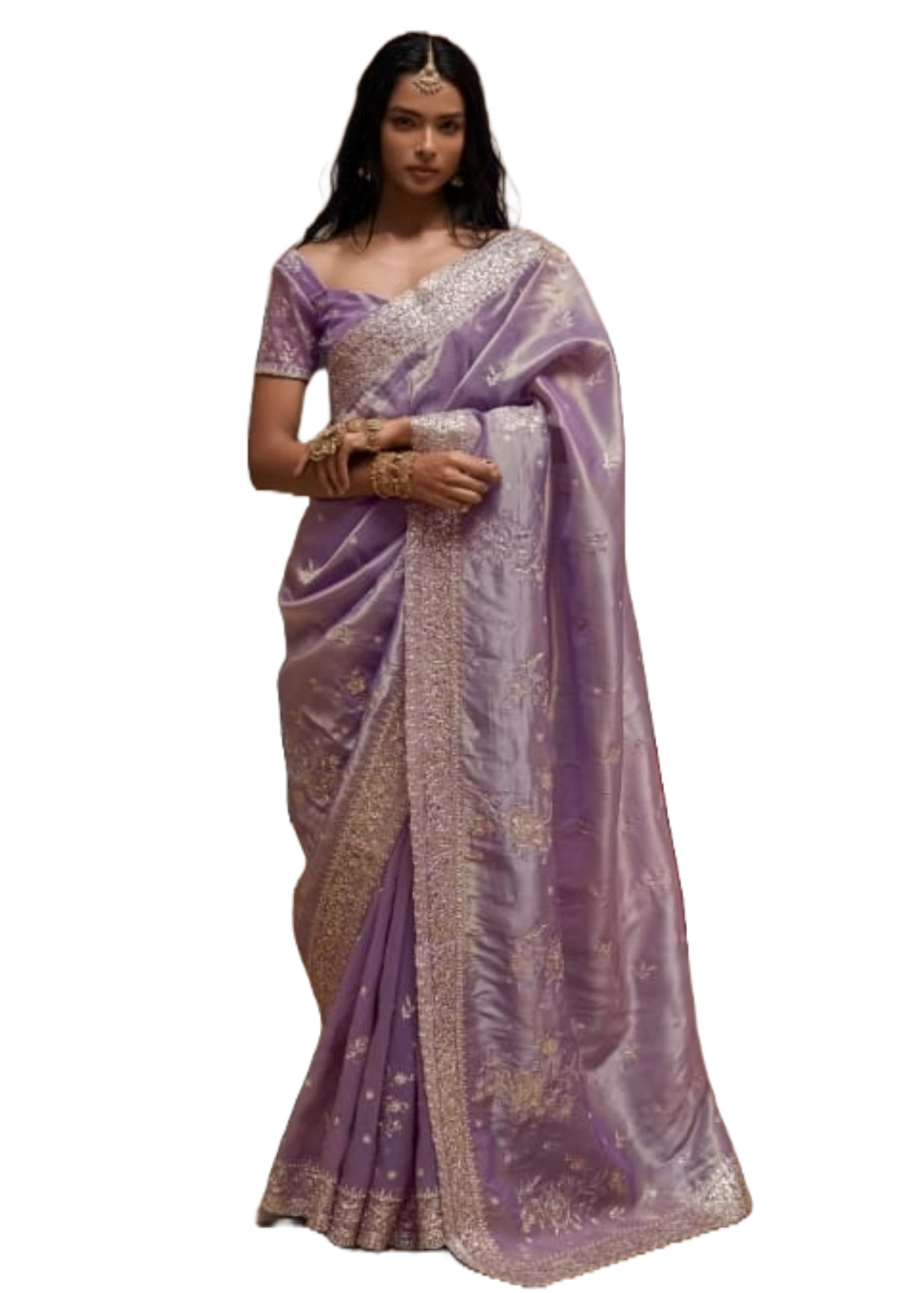 Sari tradicional Jharkan解决宴会着装难的高端宴会裙11227 3