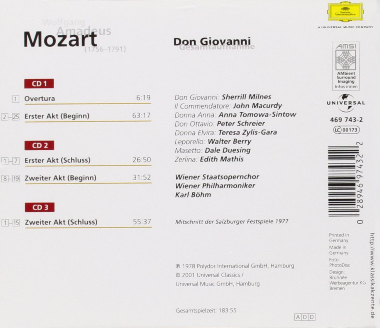 Mozart: Don Giovanni (Gesamtaufnahme)