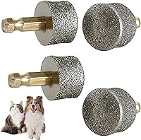 Vista 1 de 4 cabezales de repuesto para amoladora de uñas de perro, puntas de diamante, ruedas de repuesto para perros grandes, medianos y pequeños, cabezal