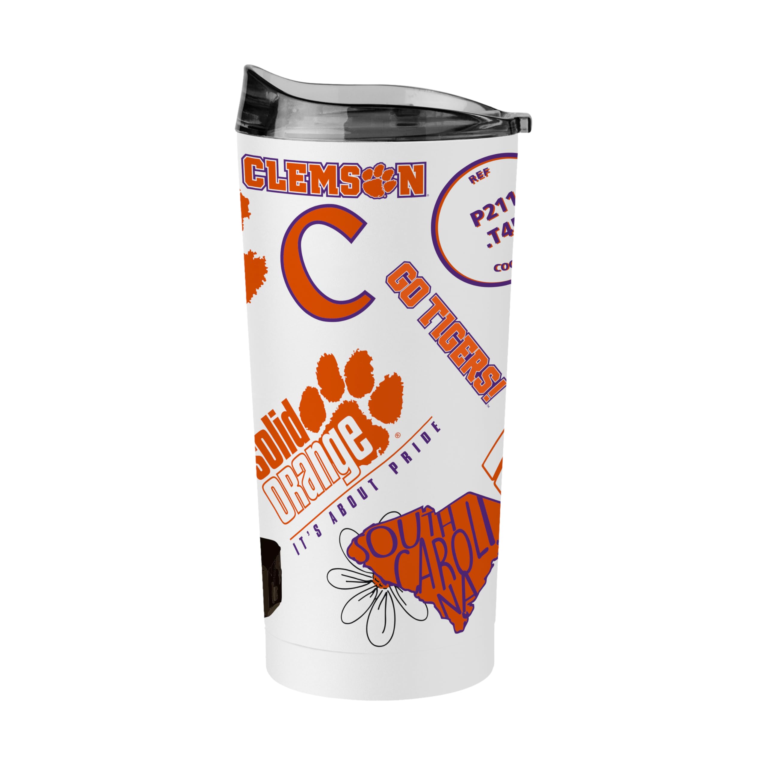 Logo Brands NCAA Native Icons 20 oz Stainless Steel Tumbler – Double Wall Vacuum Insulated