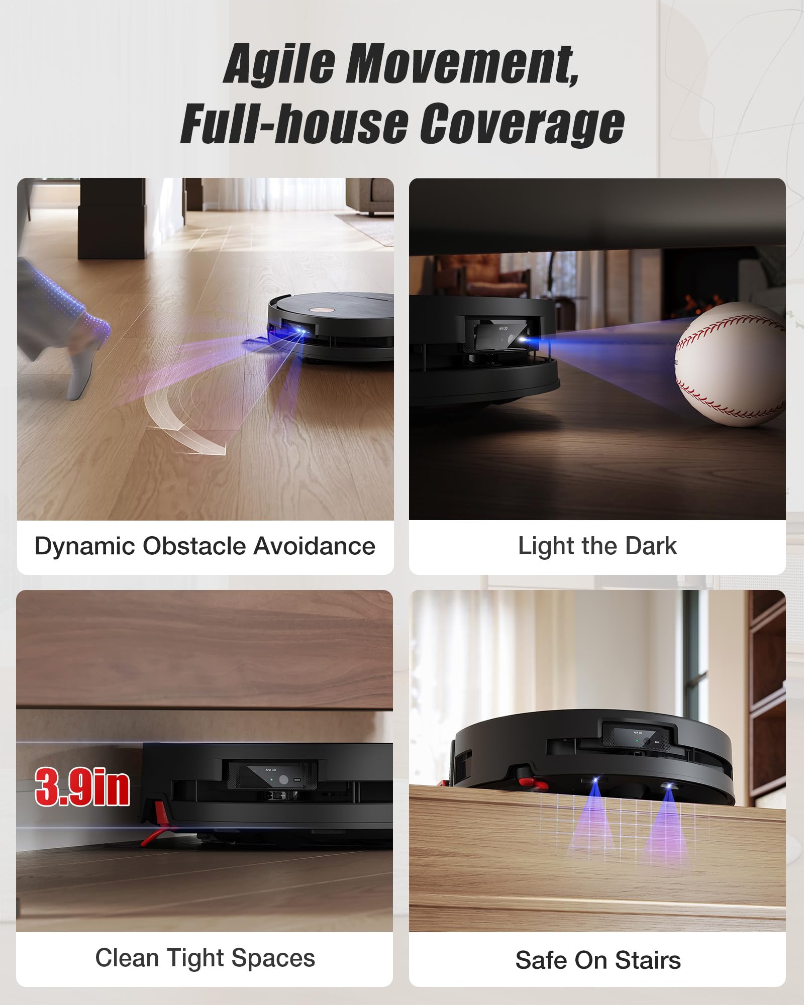 Yeedi S16 Plus Robot Vacuum & Mop with Automatic Omni Station, Blast 16,600Pa Suction, OZMO Roller Self-Wash Mopping, ZeroTangle 3.0, Triple Lift Floor Lift, AI-Powered Navigation and Mapping