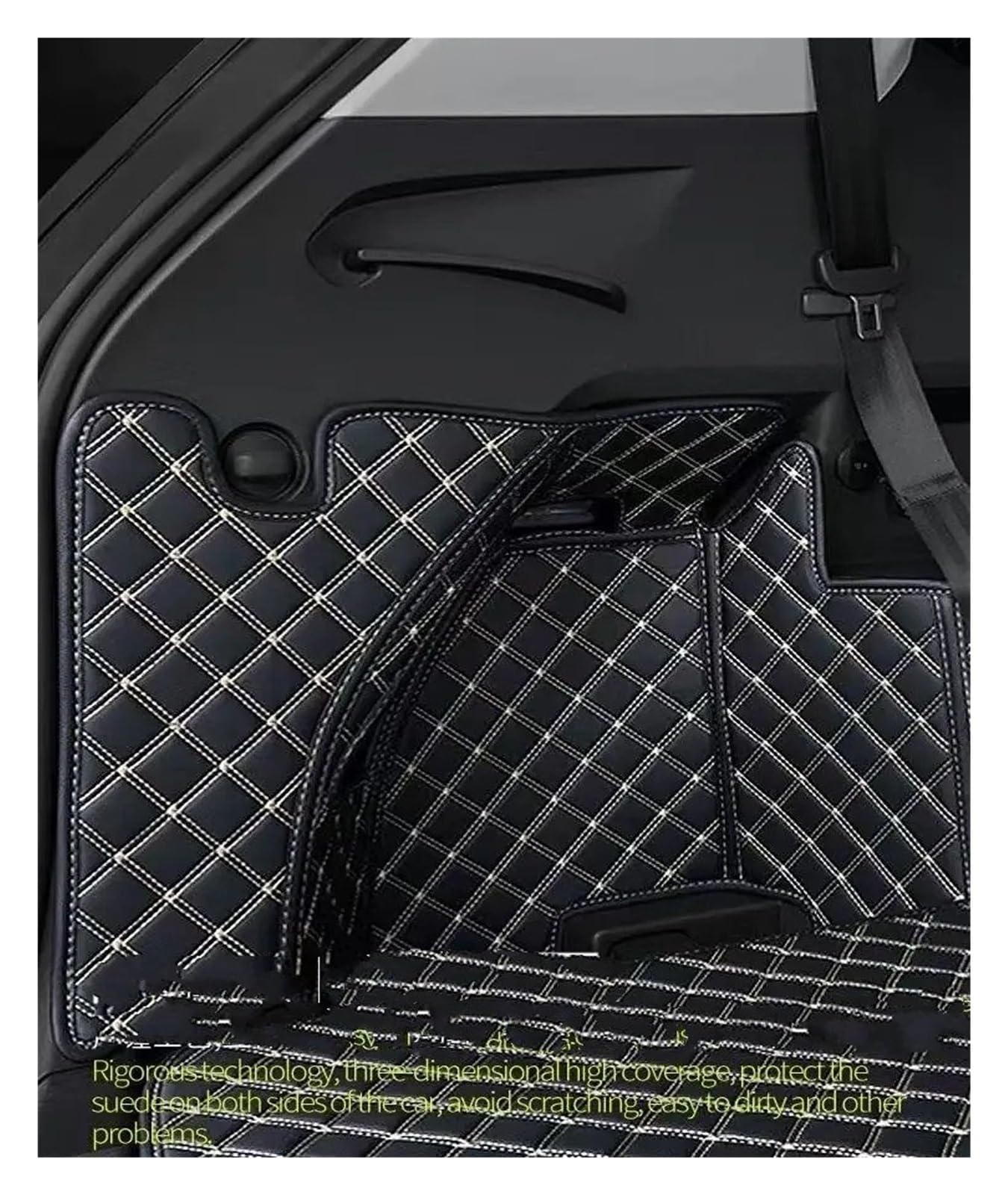 Kofferraumwanne Für Skoda Für Kodiaq 2017-2023 Kofferraum Matte Custom 7 Sitz Auto Matte Leder Cargo Liner Schutzfrachtmatte(3)