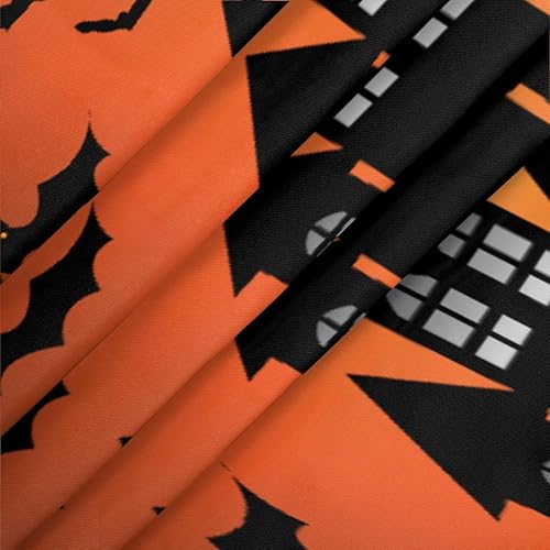 Miniatura 4 de Pardick Mantel redondo ajustable para mesa redonda de Halloween con bordes elásticos, impermeable, lavable para mesa de 36 a 42 pulgadas de diámetro