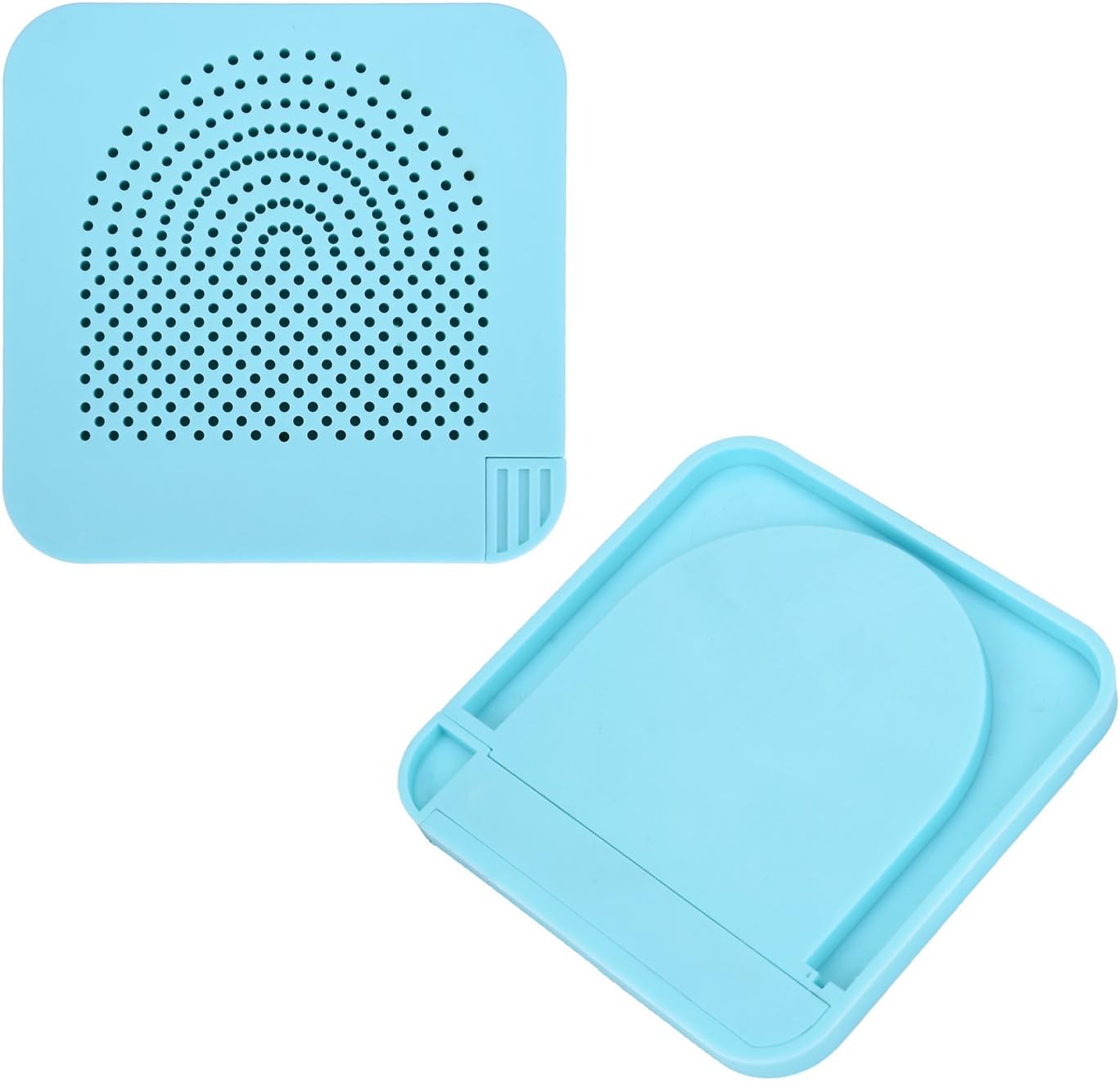Outus Quilling Board with Pins Storage Light Blue Grid Guide for Paper Crafting Twister Roll Square Craft DIY Tool