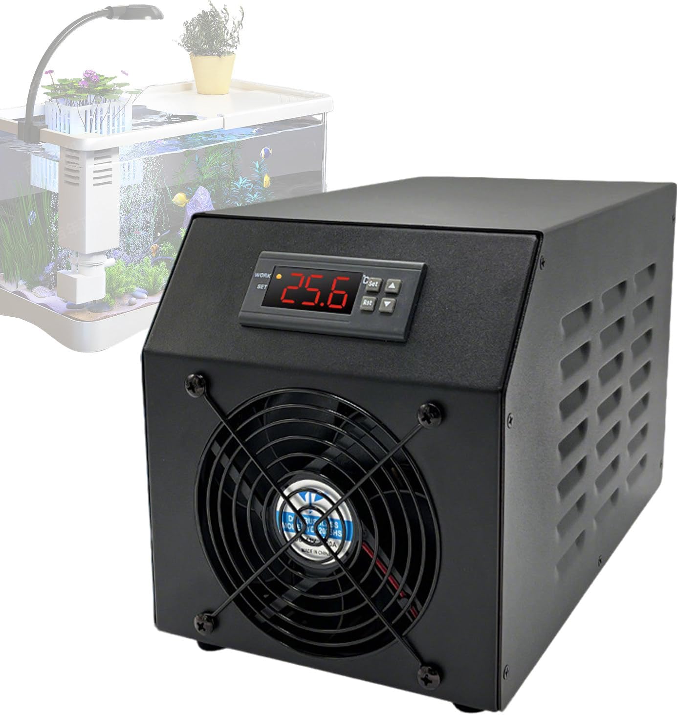 Aquarium Chiller,60l/15.85gal Capacity Chiller,Fish Tank Cooling Heating Machine,Suitable Water Flow, 1-3L/min,Suitable for Keeping Fish at Home coldandhot