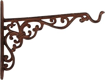Esschert Design Cast Iron Hanging Basket Hook, Large