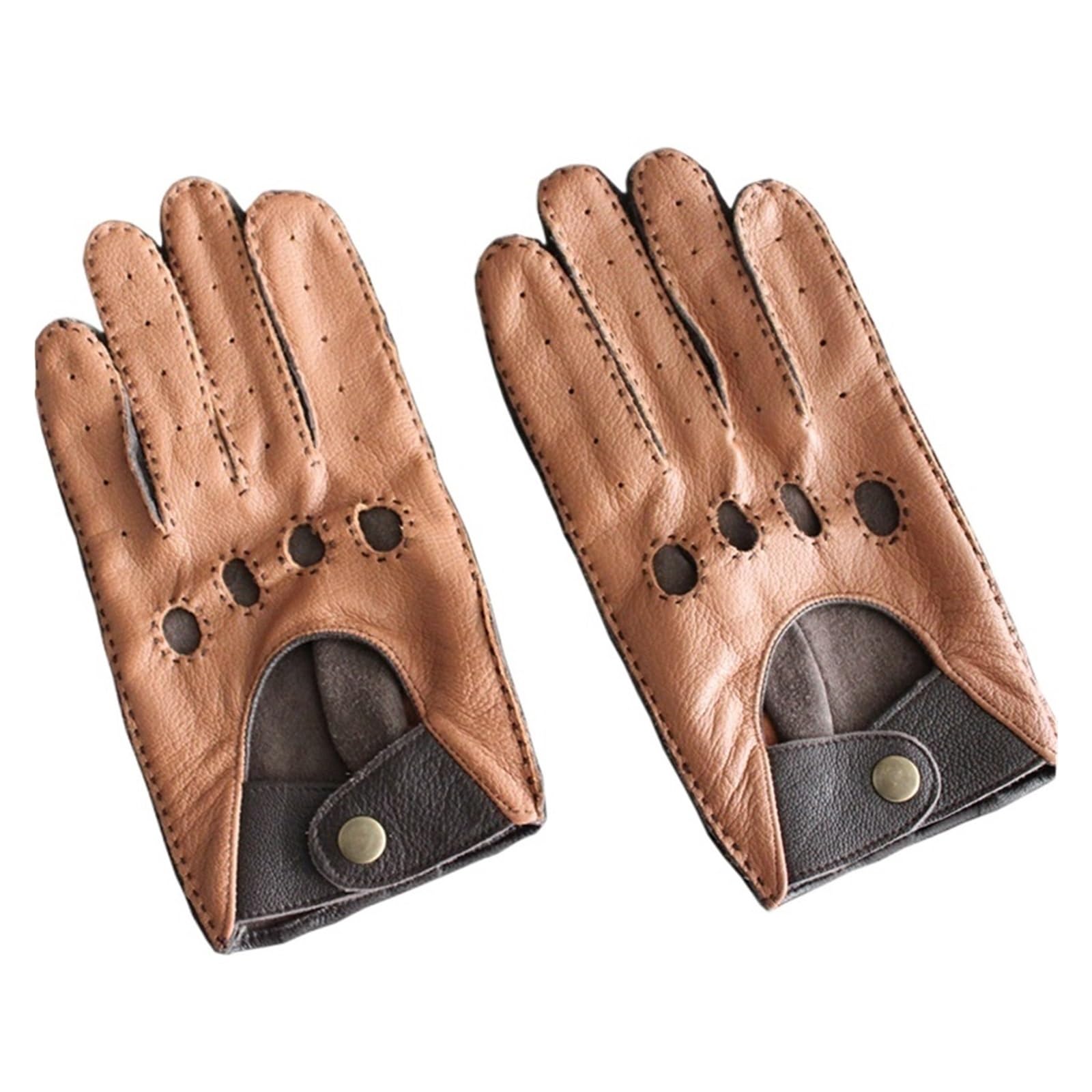 Guanti da Guida in Pelle Guanti da guida uomo in pelle, traspiranti, classici, senza fodera, sottili, primaverili ed estivi