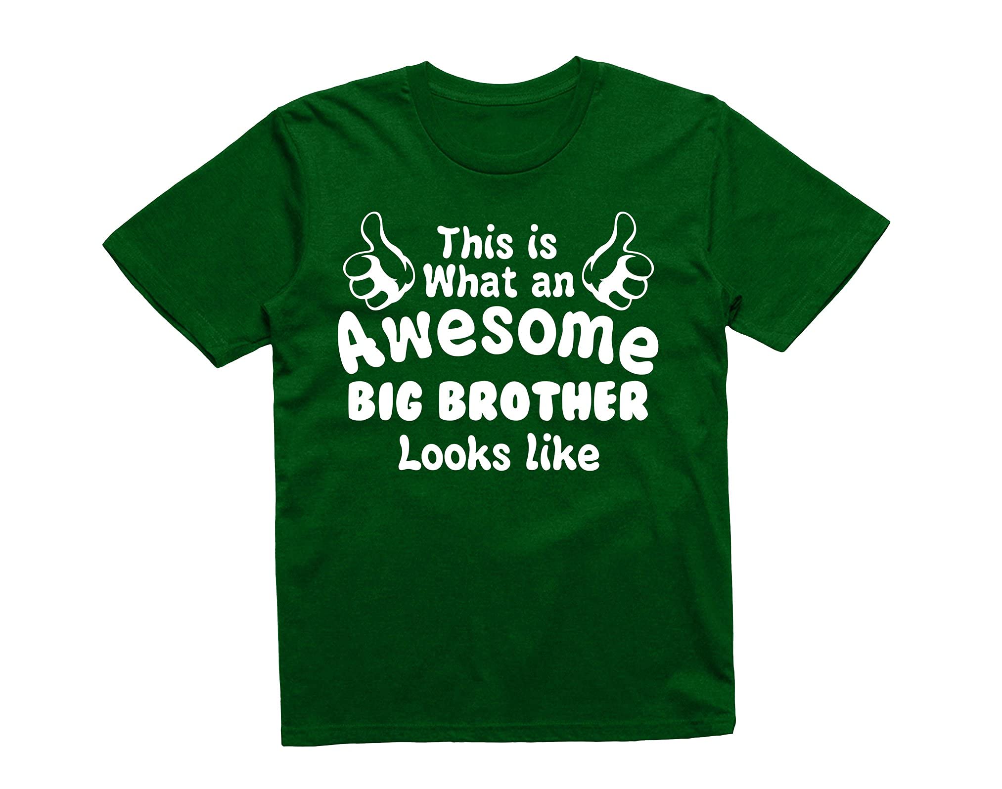 Reality Glitch This is What an Awesome Big Brother Looks Like Kids T-Shirt Bottle Green