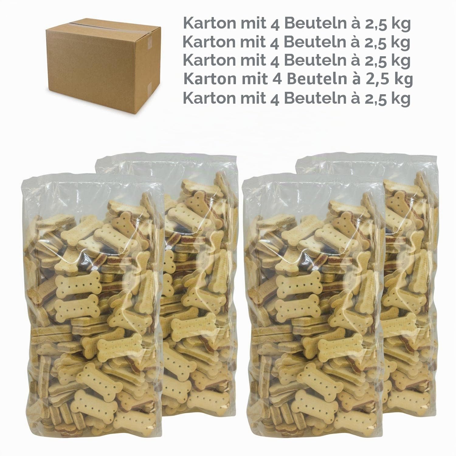 Arquivet Biscuits Kekse für Hunde, Sandwich Knochen, 10 kg
