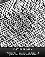 Vista 5 de PADOOR Juego de 2 alfombras de cocina antideslizantes, alfombras extragrandes de 2.5 x 6 pies + 20 x 32 pulgadas para suelo de cocina